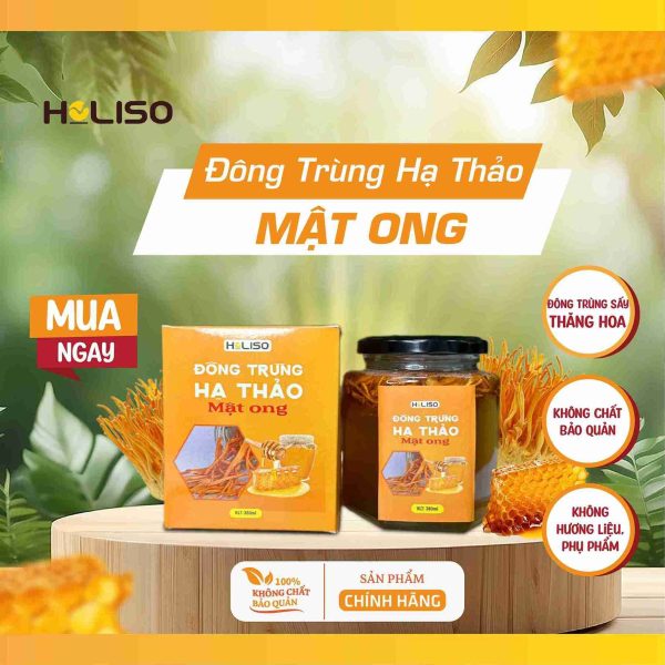 Đông Trùng Hạ Thảo Ngâm Mật Ong Holiso