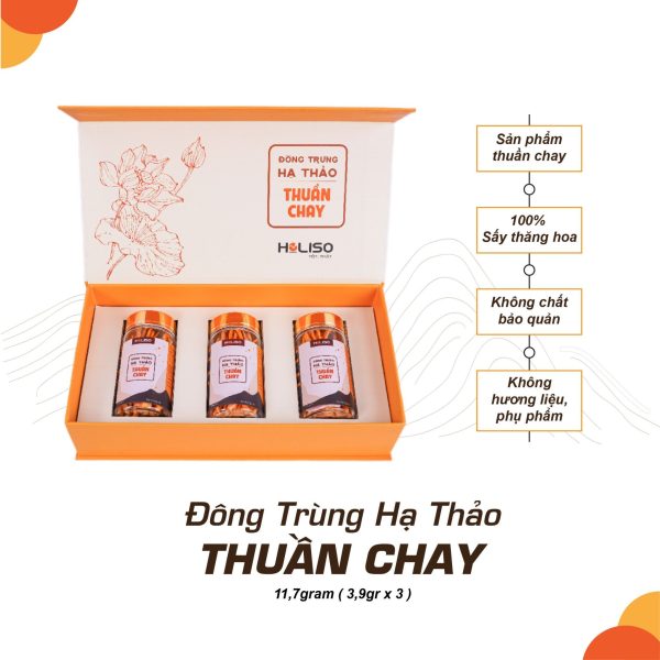 Đông Trùng Hạ Thảo Thuần Chay 11.7gr