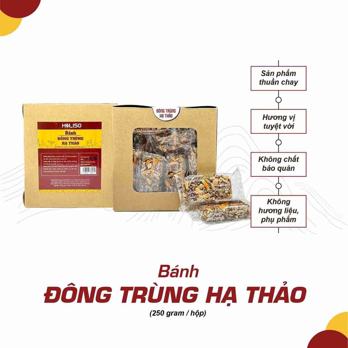 Hũ bánh Đông Trùng Hạ Thảo 250gr