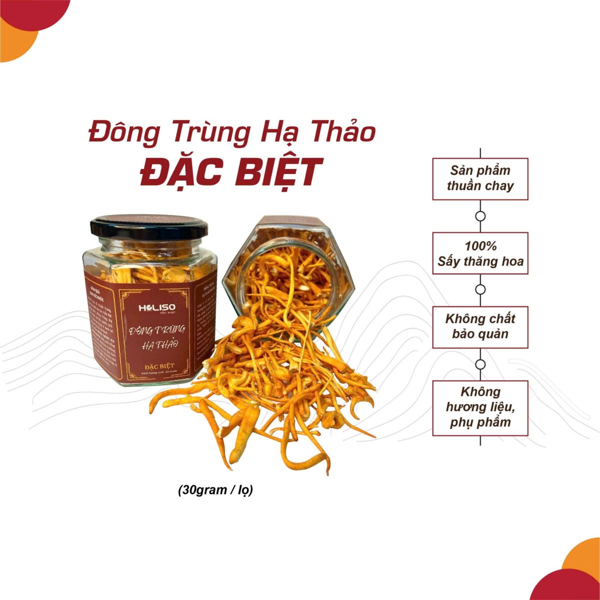 Đông Trùng Hạ Thảo Đặc Biệt 30gr