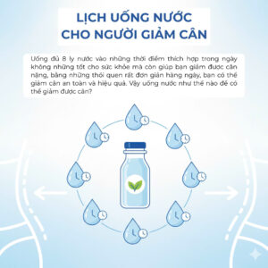 Lịch uống nước cho người giảm cân